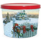 Christmas Mail 2 gallon Tin