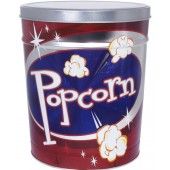 Retro Popcorn 6.5 Gallon Tin